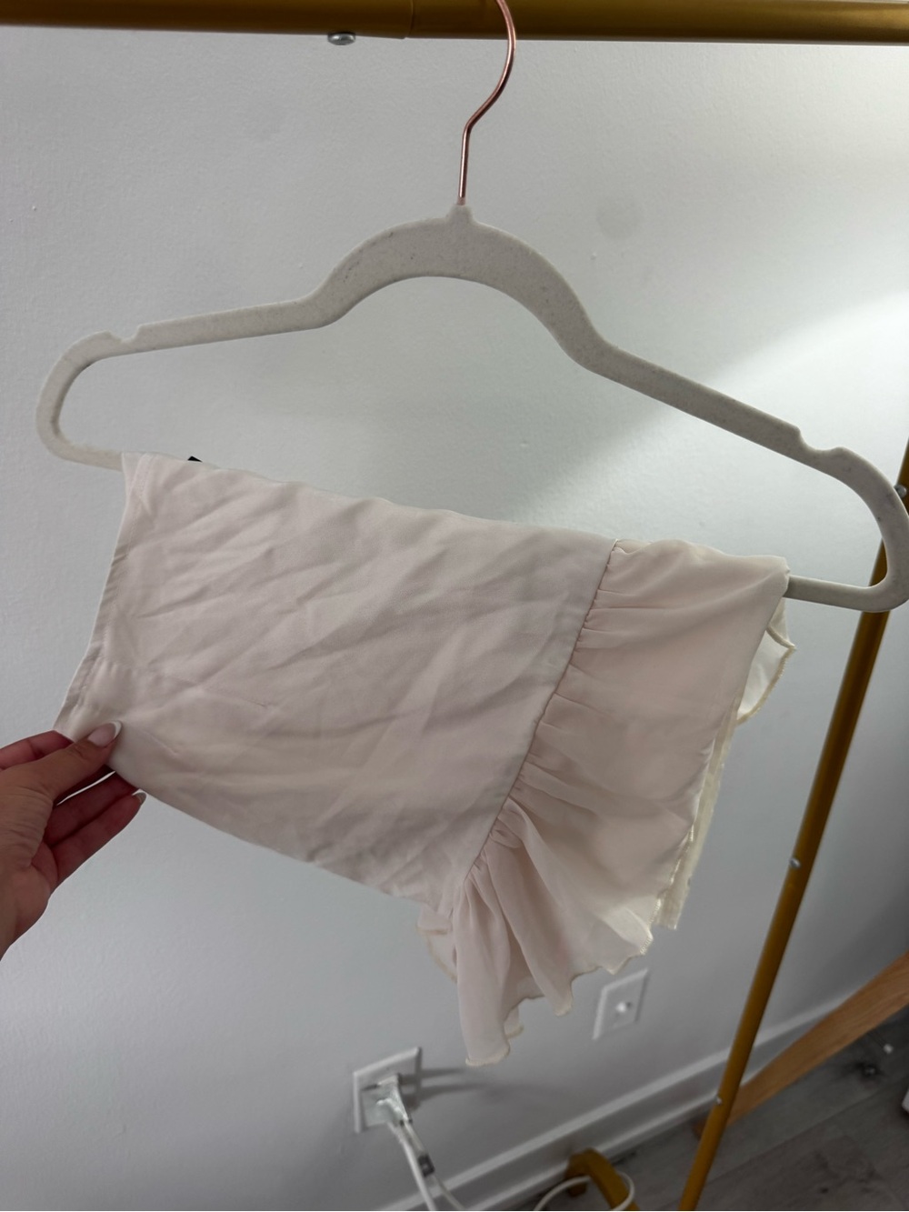 PrettyLittleThing Pale Pink Ruffle Mini Skirt